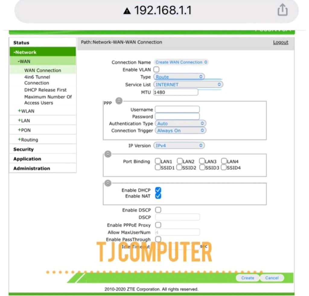 ZTE F663NV3a
